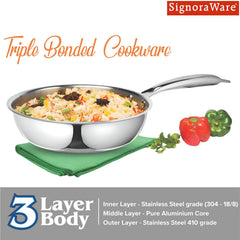 Artista Tri-Ply Frypan 22cm. / Capacity 2100ml.