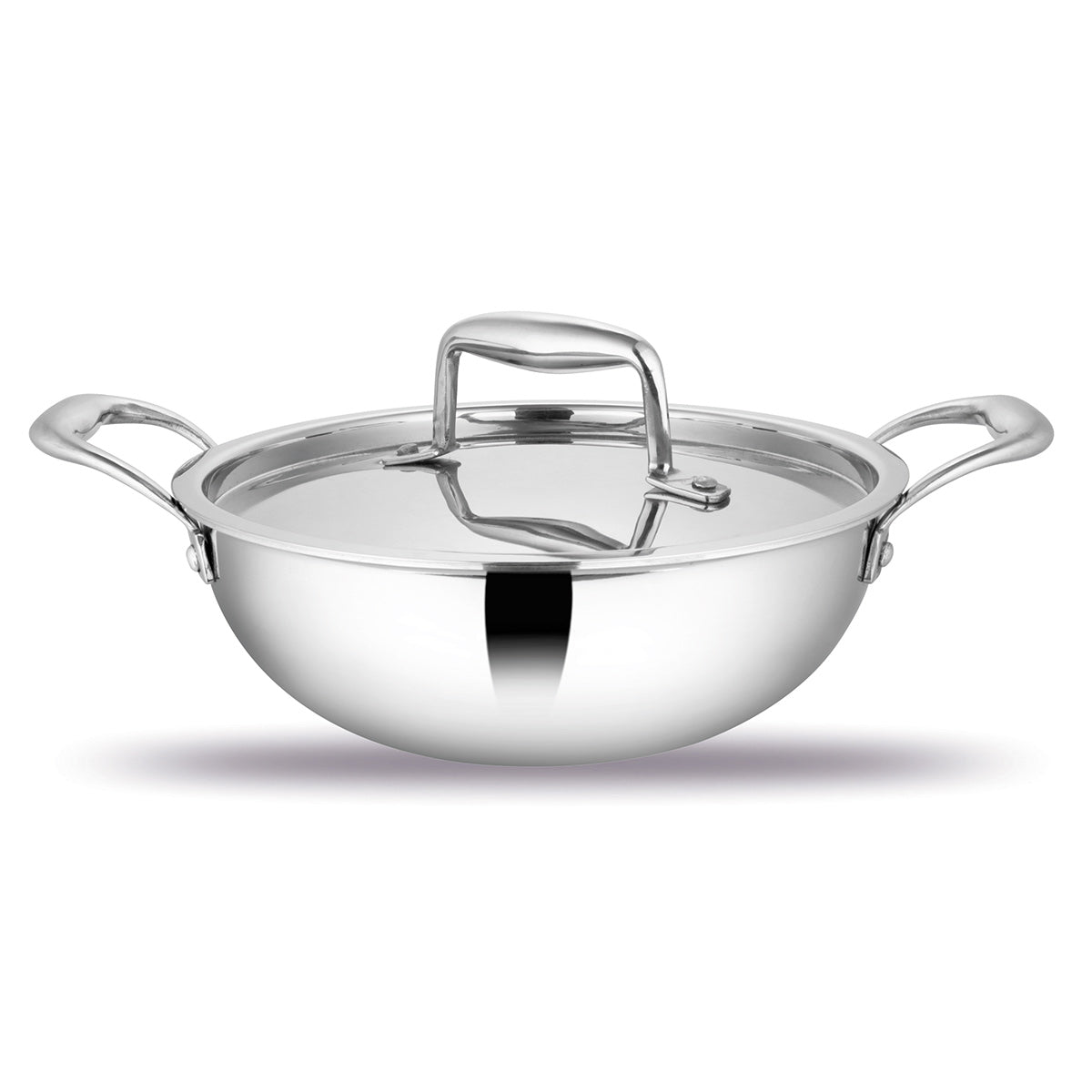 Artista Tri-Ply Shallow Kadhai 32cm Lid