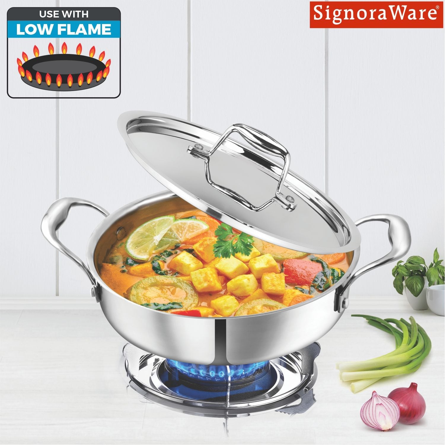 Artista Tri-Ply Jalebi Kadhai 26cm