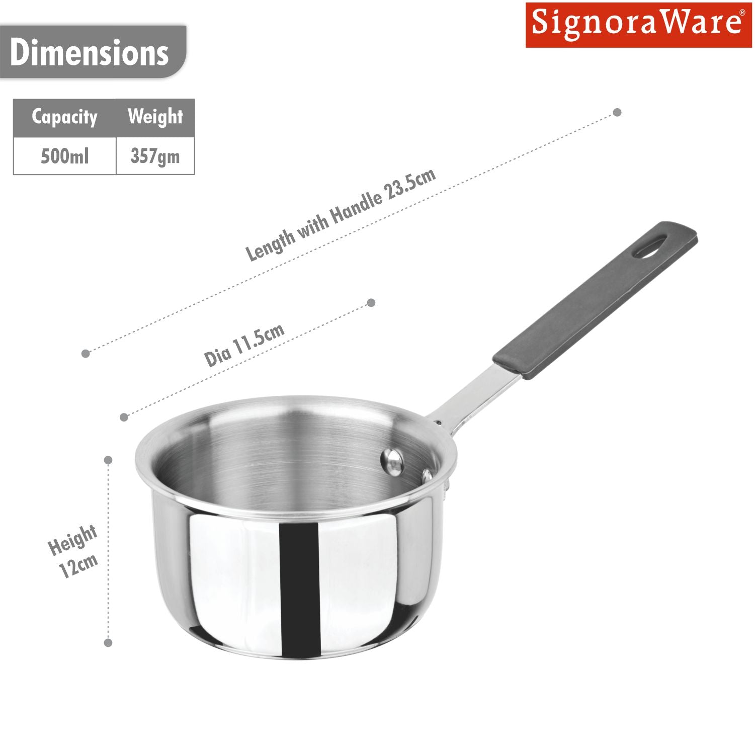 Artista Tri-Ply Mini Saucepan 10cm (500ml)