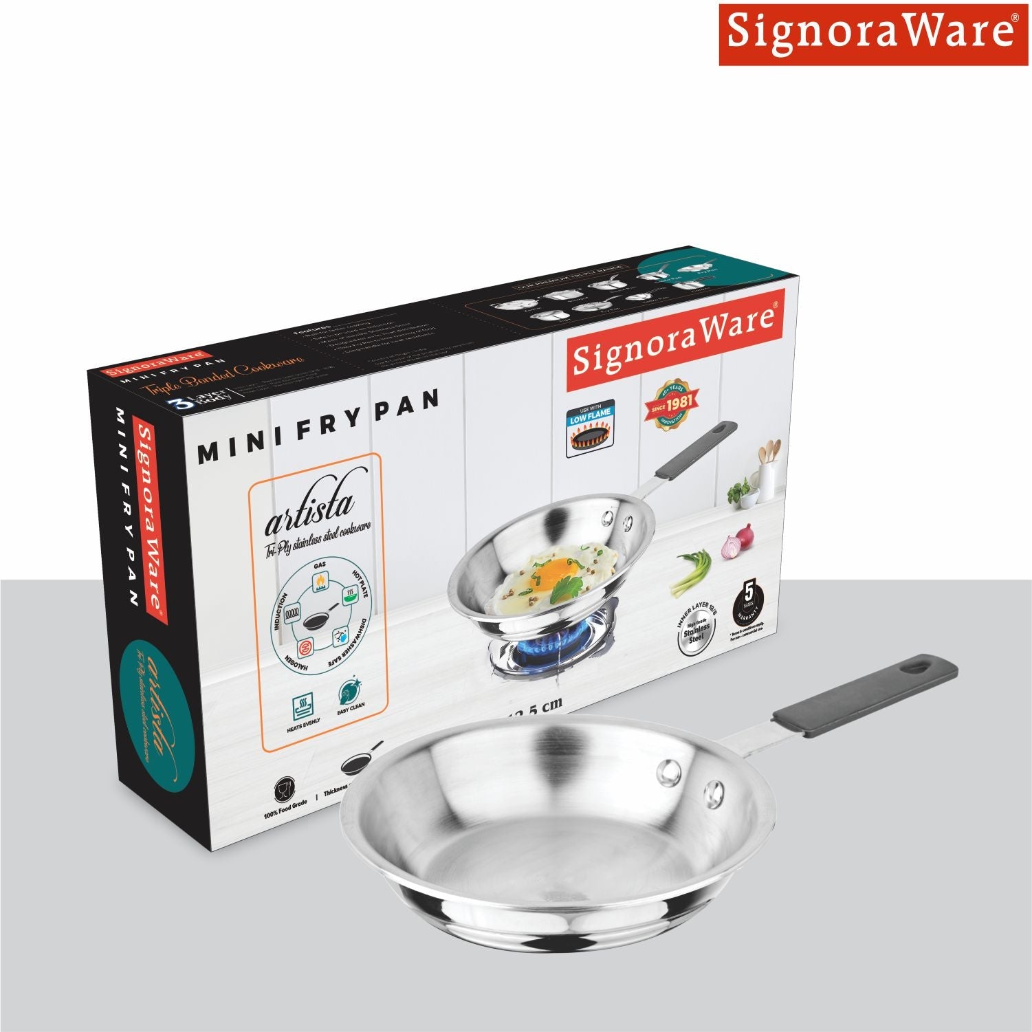 Artista Tri-Ply Mini Fryapn 12.5cm (500ml)