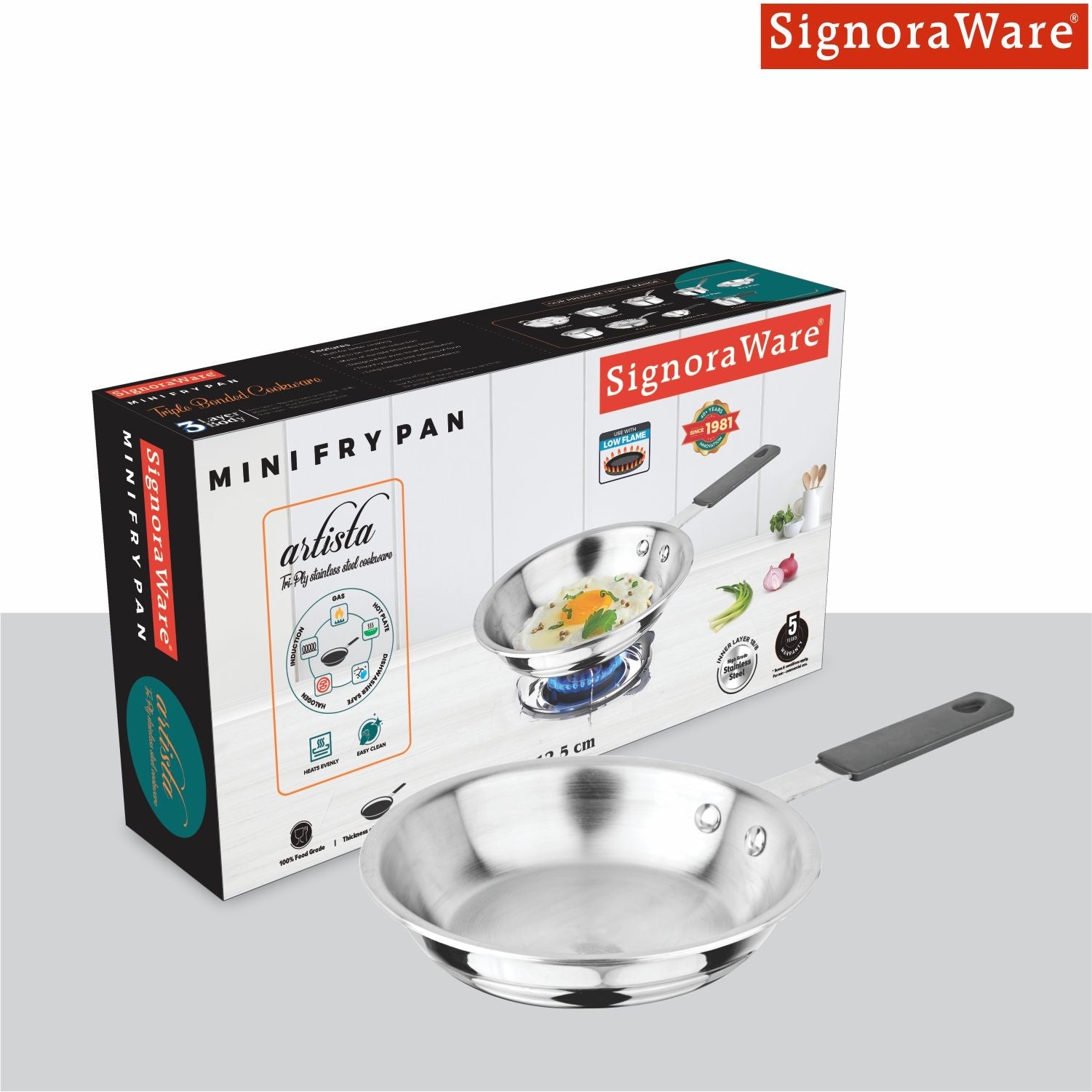 Artista Tri-Ply Mini Fryapn 14cm (520ml)
