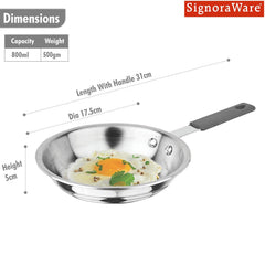 Artista Tri-Ply Mini Fryapn 16.5cm (800ml)