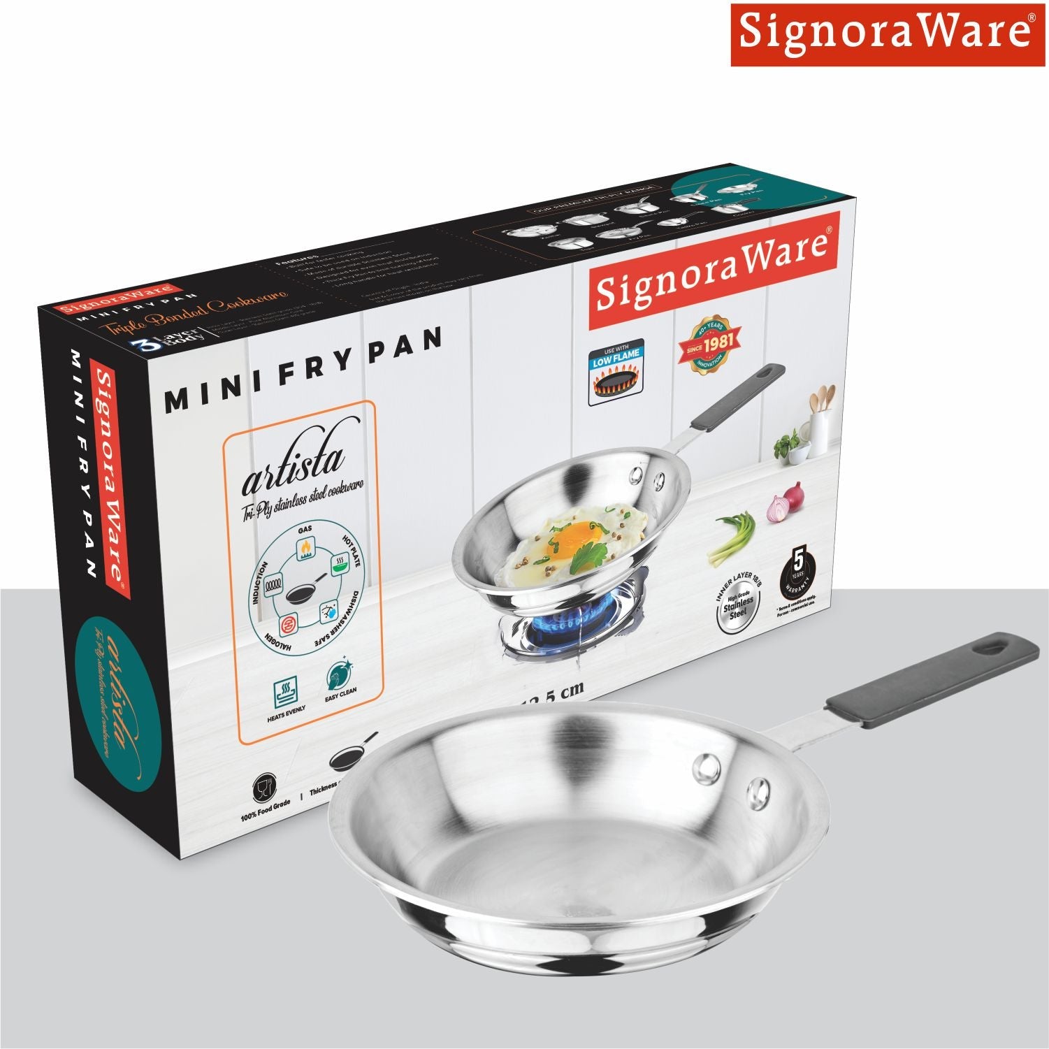 Artista Tri-Ply Mini Fryapn 16.5cm (800ml)