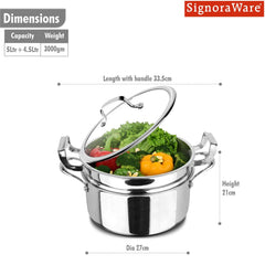 Artista Triply 2 in 1 Steamer & Stewpot (2 tier) 24cm