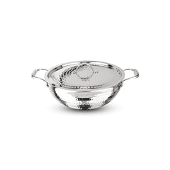 Artista Triply Shallow Kadhai (Hammered) 22cm with Lid