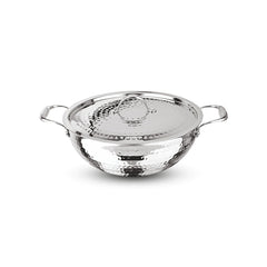 Artista Triply Shallow Kadhai (Hammered) 24cm with Lid