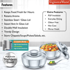 Fresh Casserole (1600ml+1600ml) Set of 2