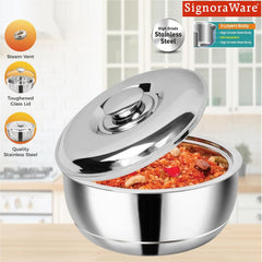 Casserole with Steel Lid 1600ml
