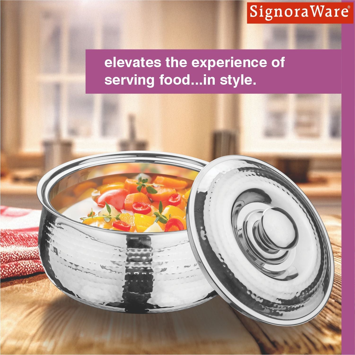 Hot Delight Casserole (Hammered) 1000ml