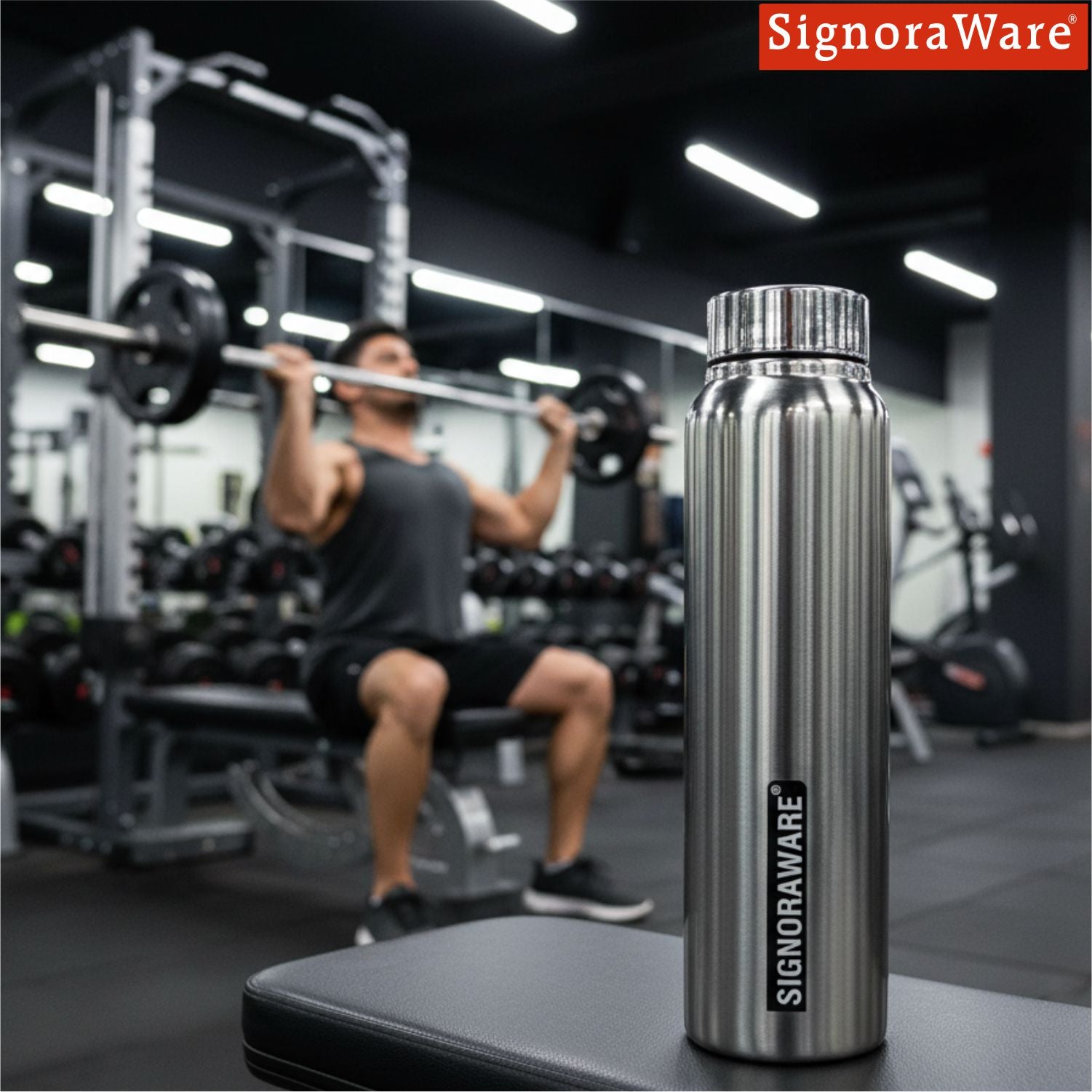 Aqua Steel Water Bottle 1000 ml (Matt Finish)