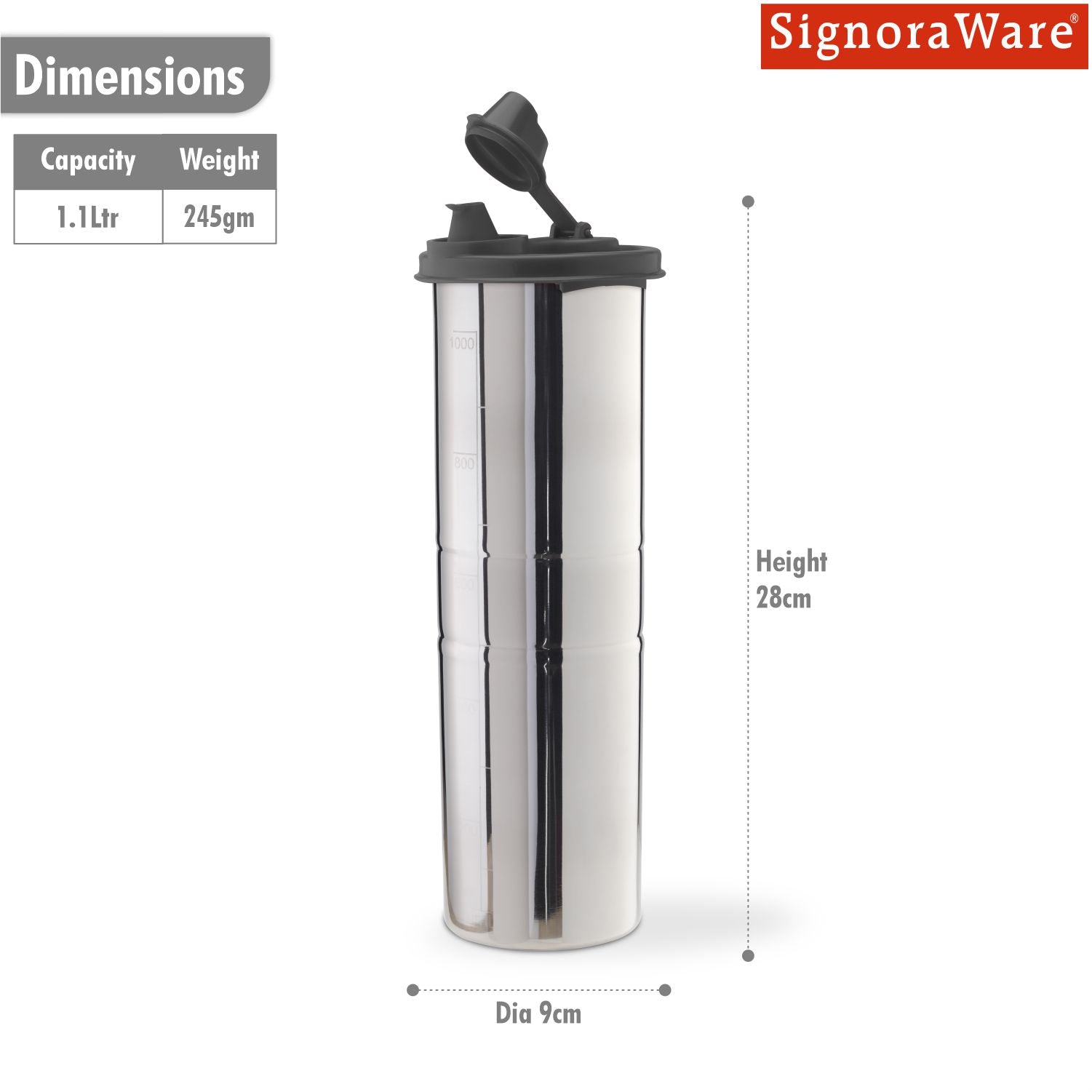 Easy Flow steel Oil dispenser 1.1Litre