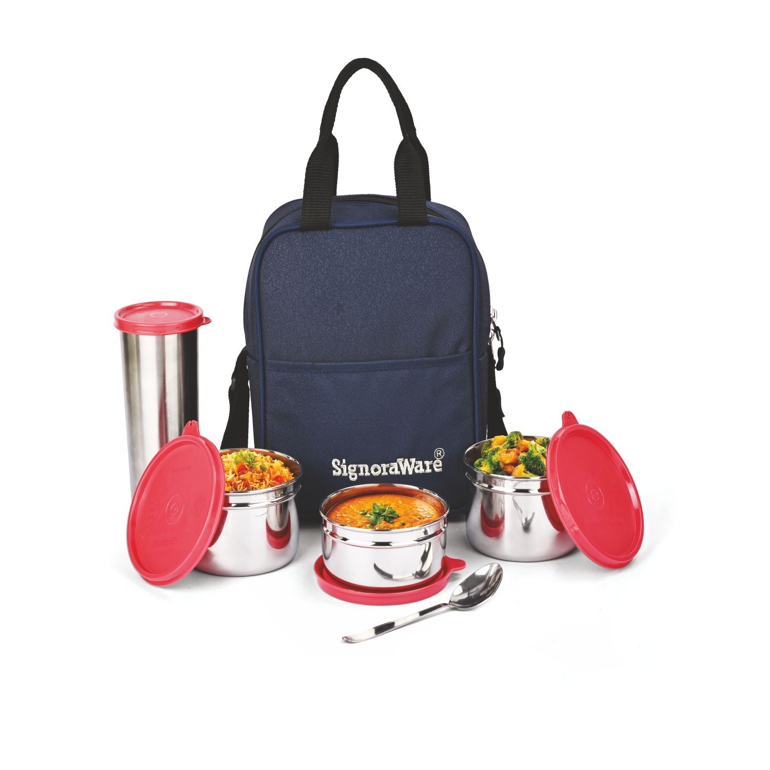 Fusion Medium Steel Lunch Box with Tumbler