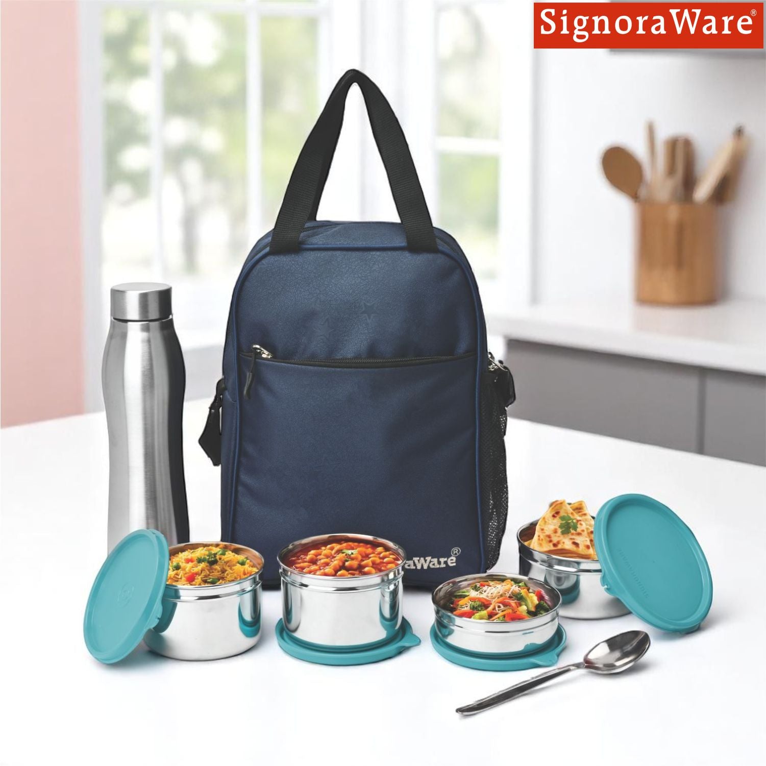 Fusion Jumbo Steel Lunch Box
