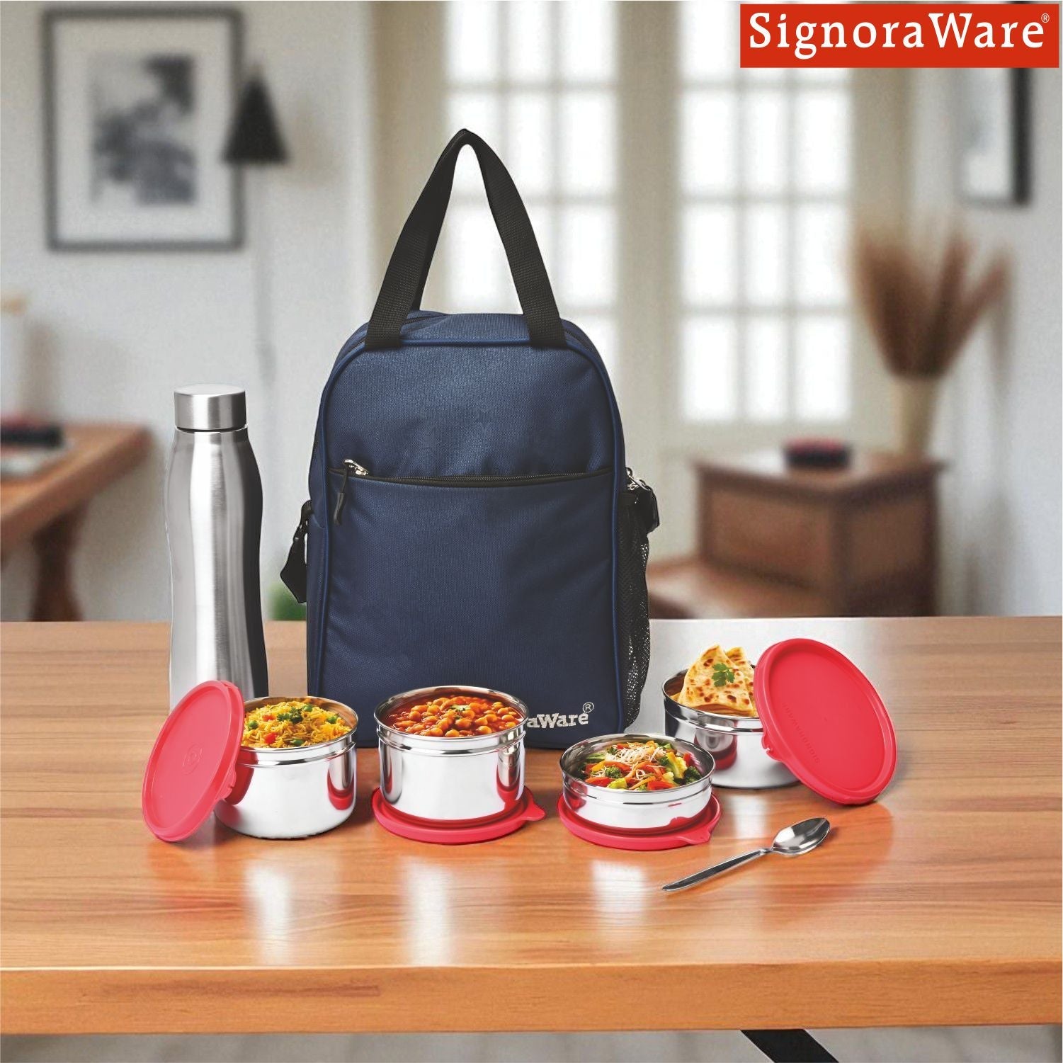 Fusion Jumbo Steel Lunch Box