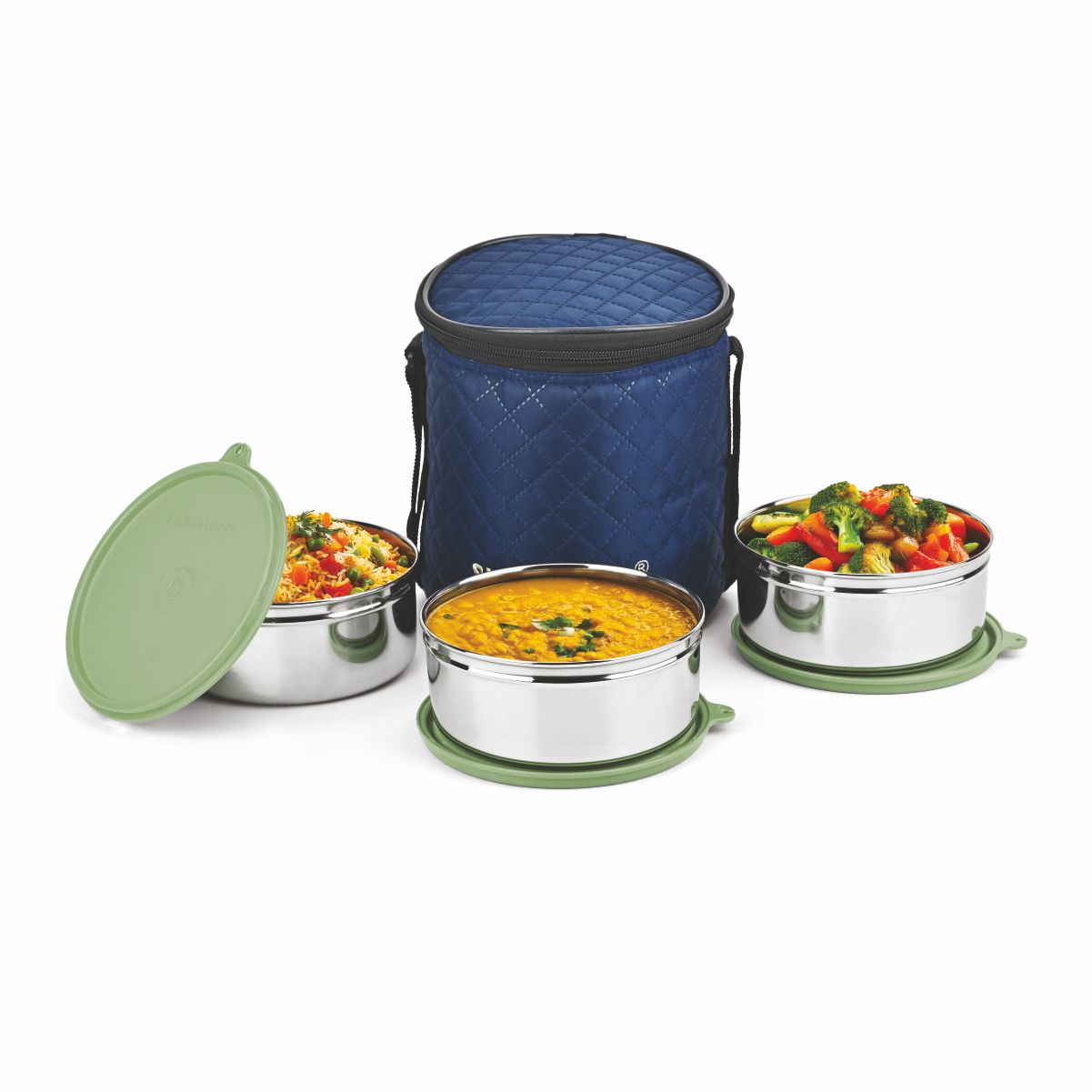 Big Meal Steel Lunch Box (3 Container)