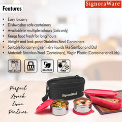 Double Decker Steel Lunch Box