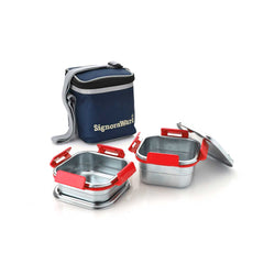 Director Squarex Steel Small Lunch Box