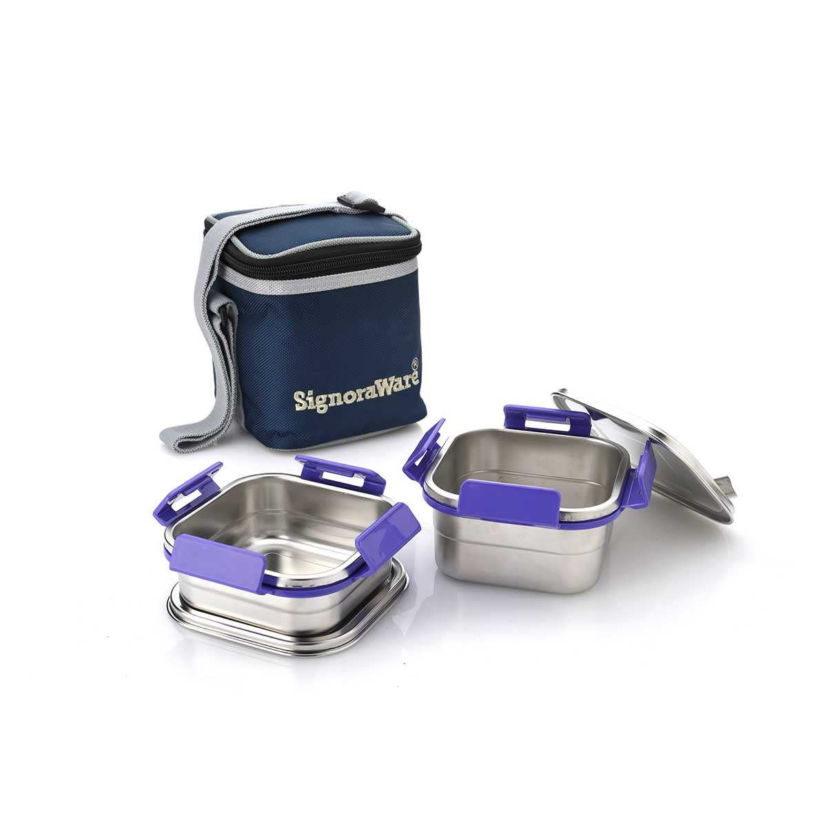 Director Squarex Steel Small Lunch Box