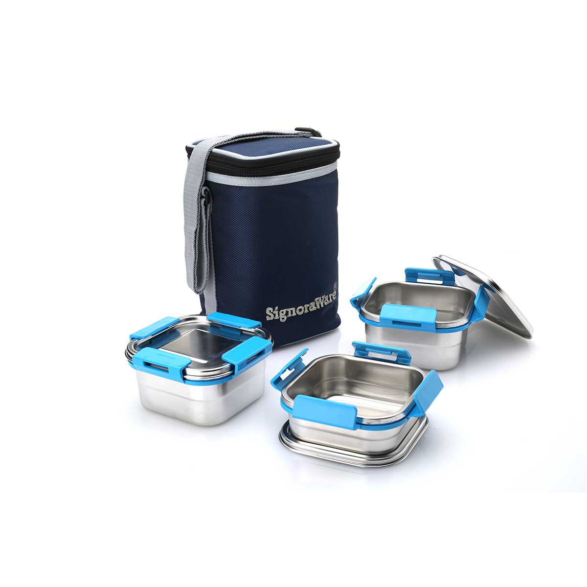 Director Squarex Steel Lunch Box