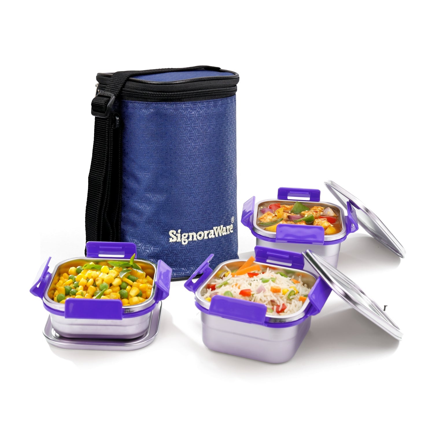Director Squarex Steel Lunch Box
