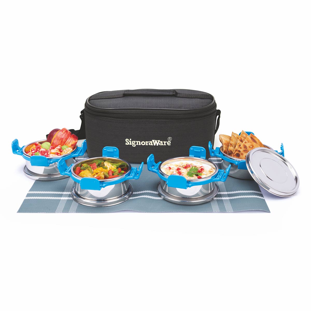 All Steel Double Decker Smart Lunch Box
