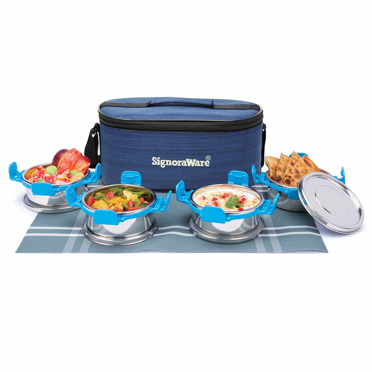 All Steel Double Decker Smart Lunch Box