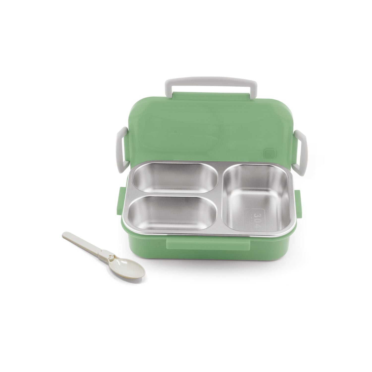 HappyMe Steel Lunch Box (3 Partition)
