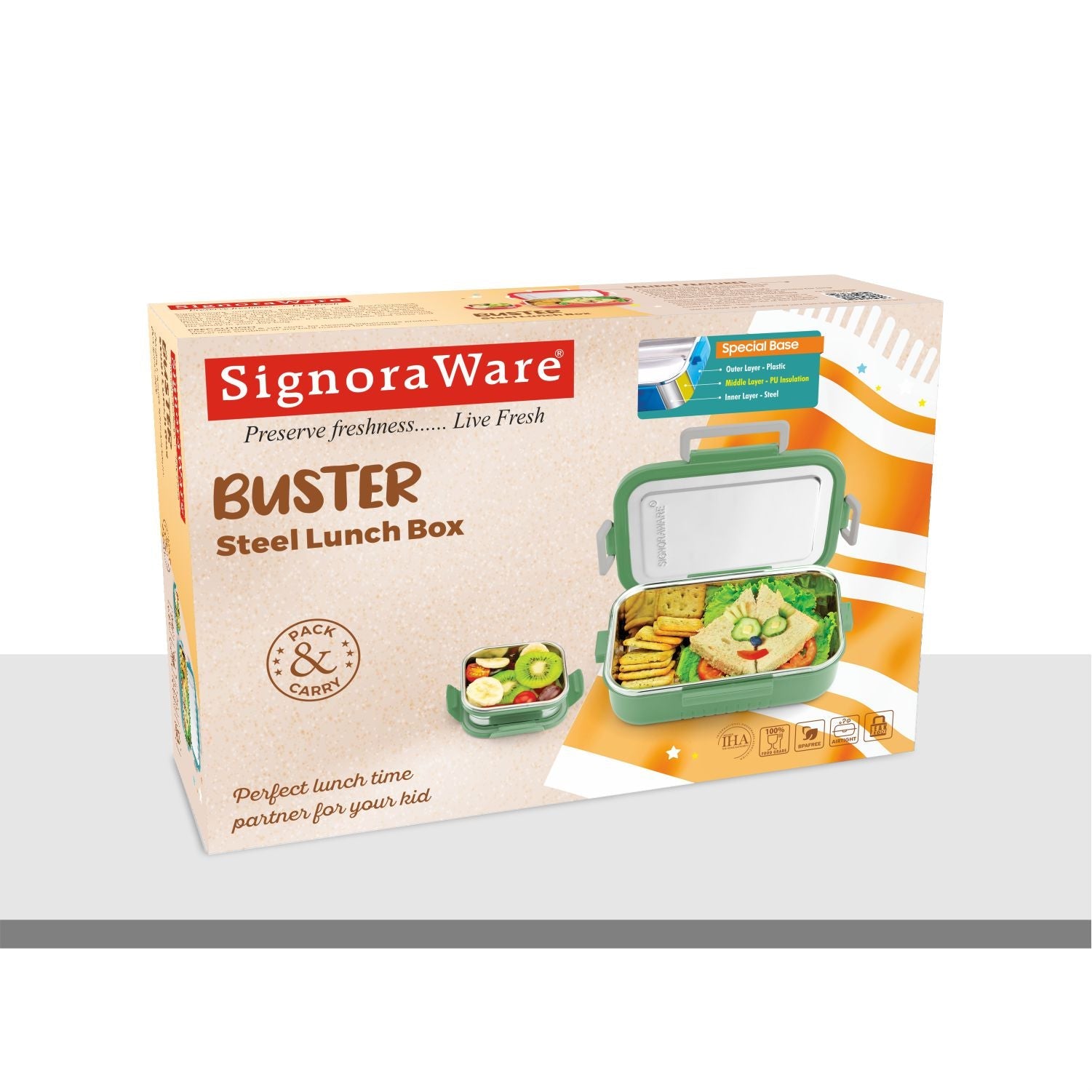 Buster Steel Lunch Box