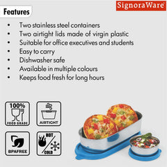 Feast Oval Steel Lunch Box