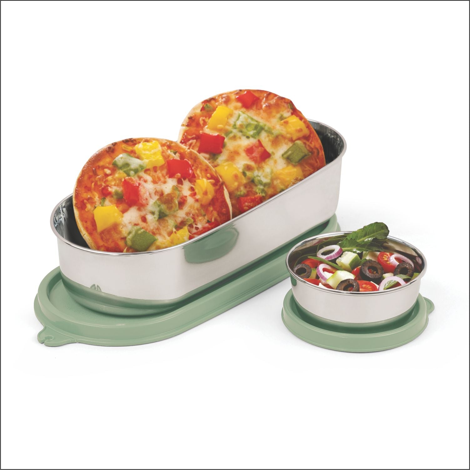 Feast Oval Steel Lunch Box