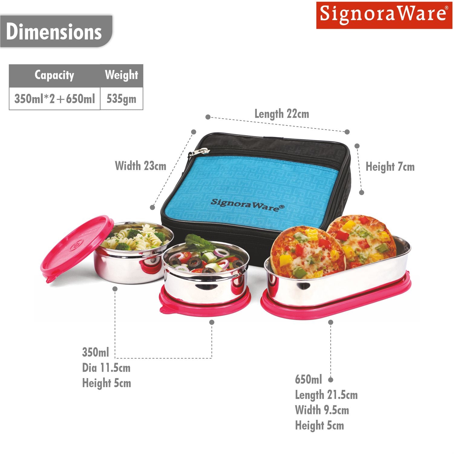 Health Bite Steel Lunch Box