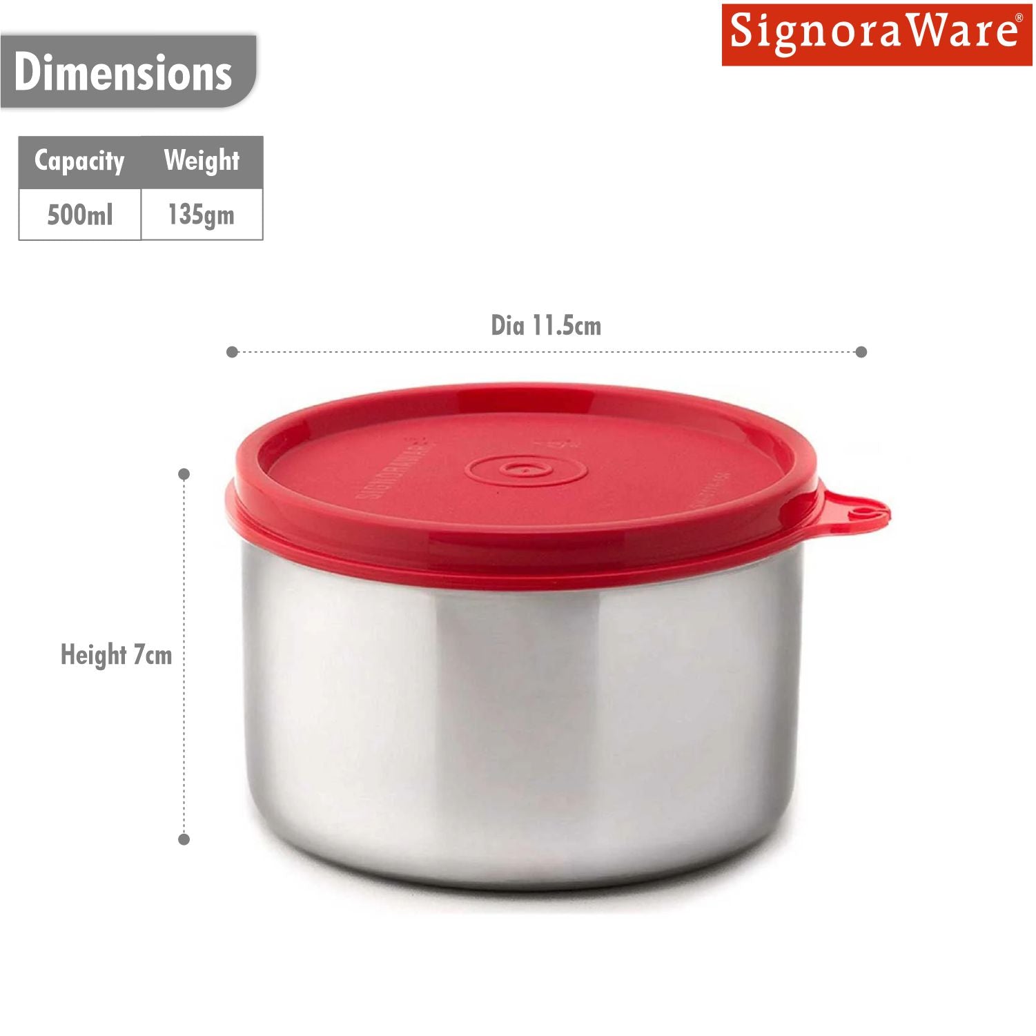 Executive Steel Big Container 500 ml