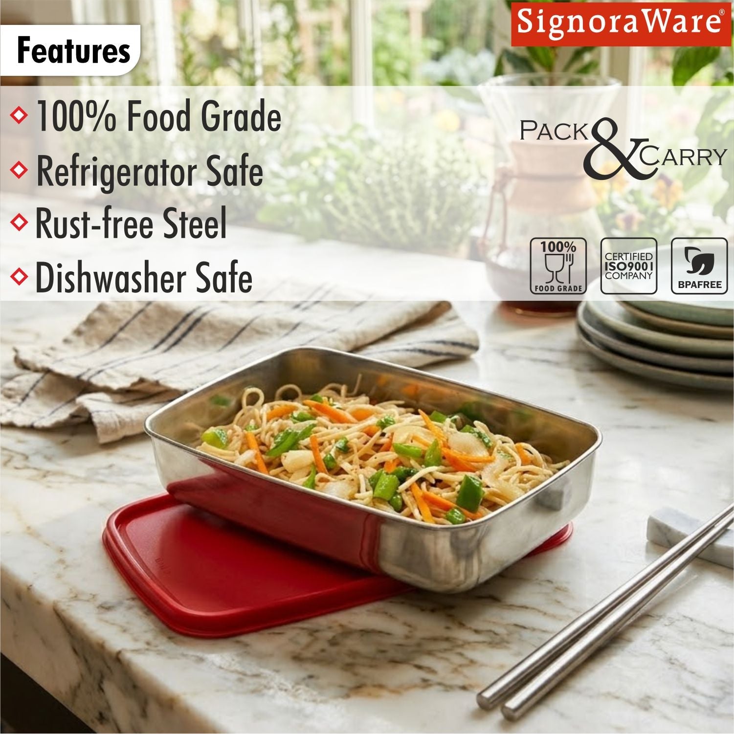 Crispy Small Steel Container 550 ml