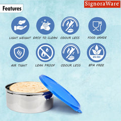 Khakra Box / Storage Jumbo Steel Container 3600 ml