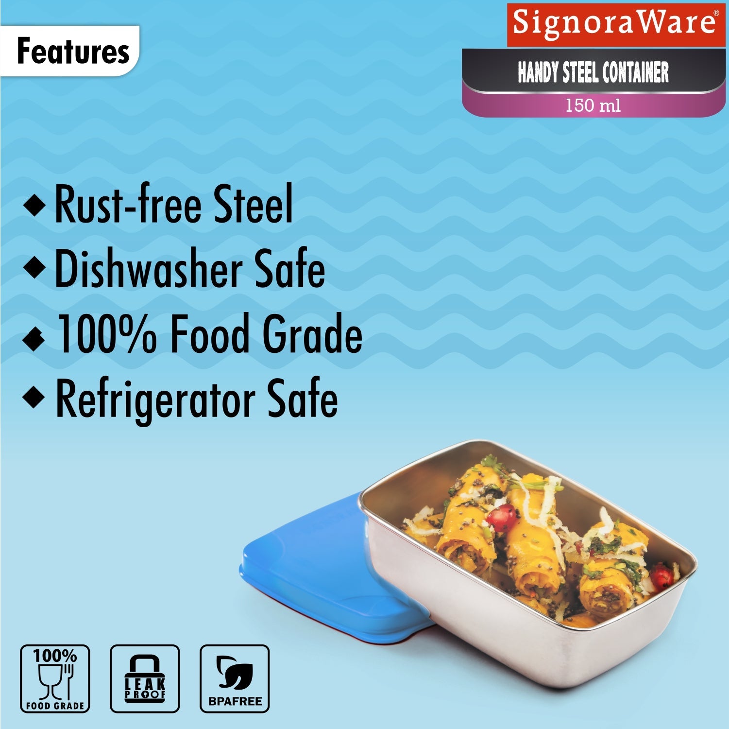 Handy Steel Container 150 ml