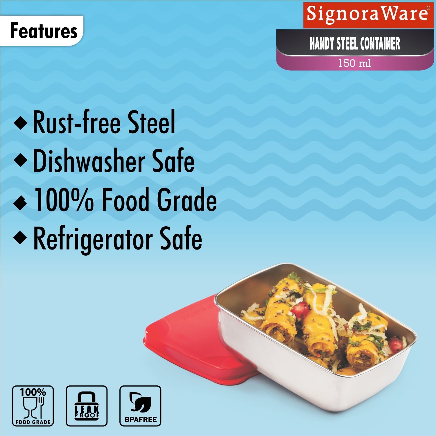 Handy Steel Container 150 ml
