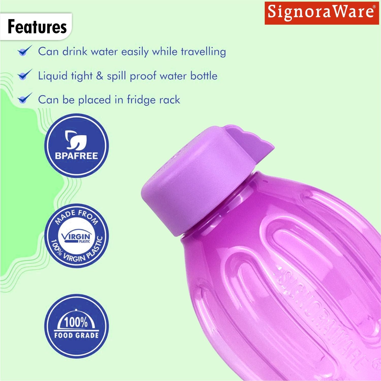 Aqua Water Bottle 1 Ltr.