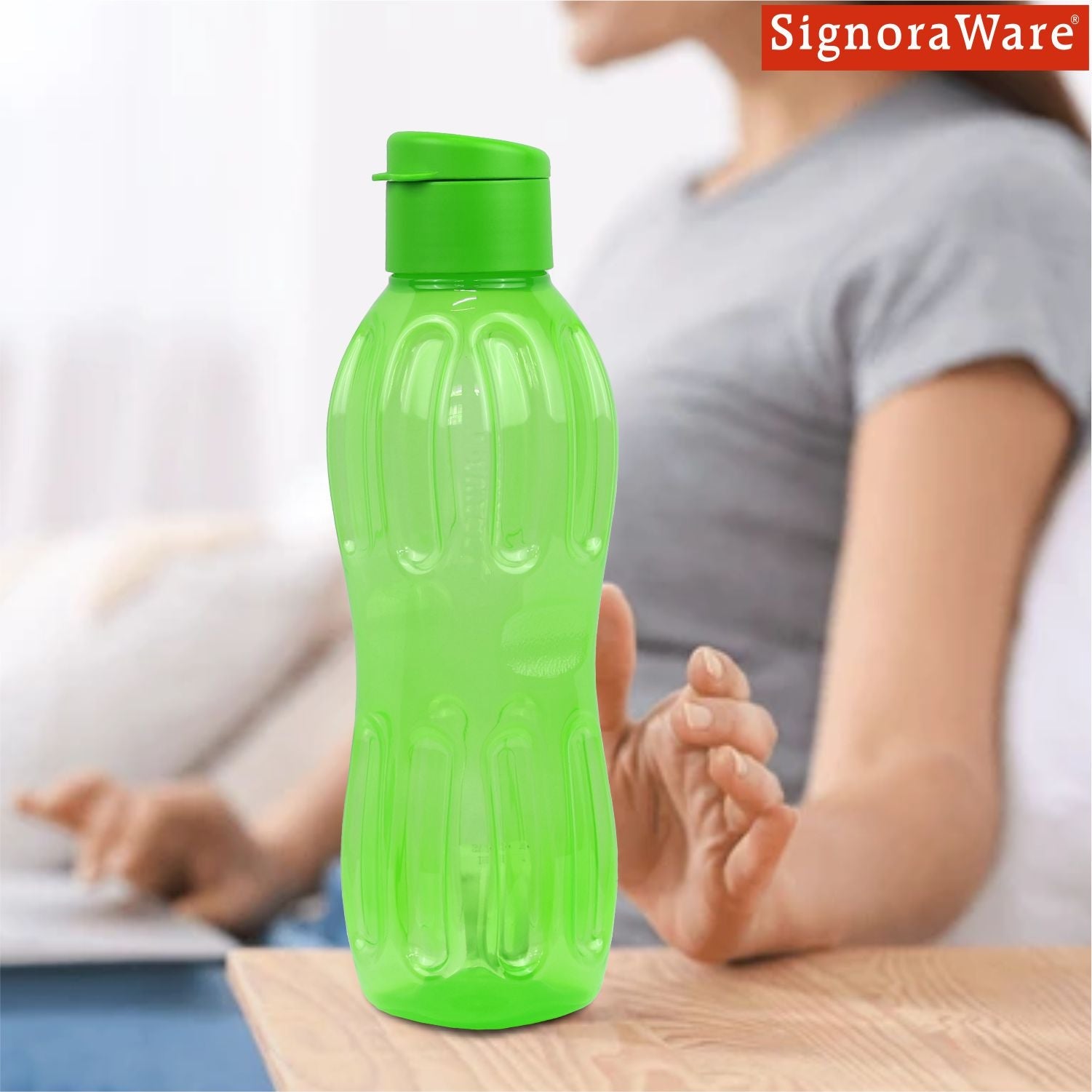 FlipTop Aqua Fresh Bottle 1 Litre (1 Piece)