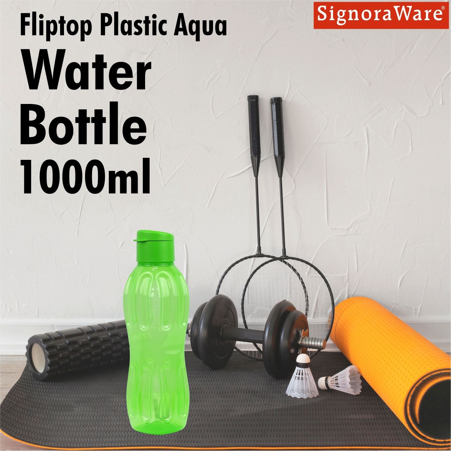 FlipTop Aqua Fresh Bottle 1 Litre (1 Piece)