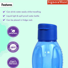 Fliptop Aqua Drop Water Bottle 1 Litre.