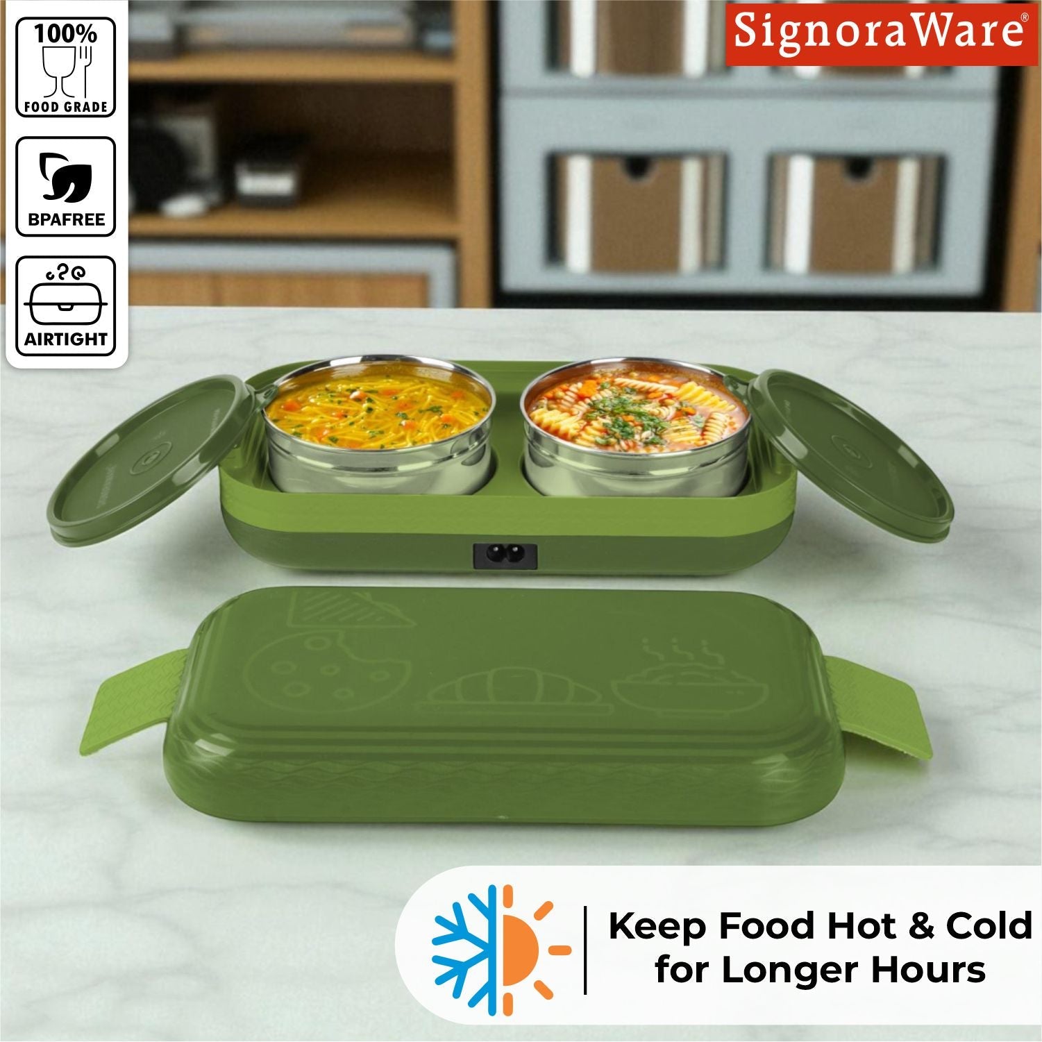 E-Hot Electric Steel Lunch Box
