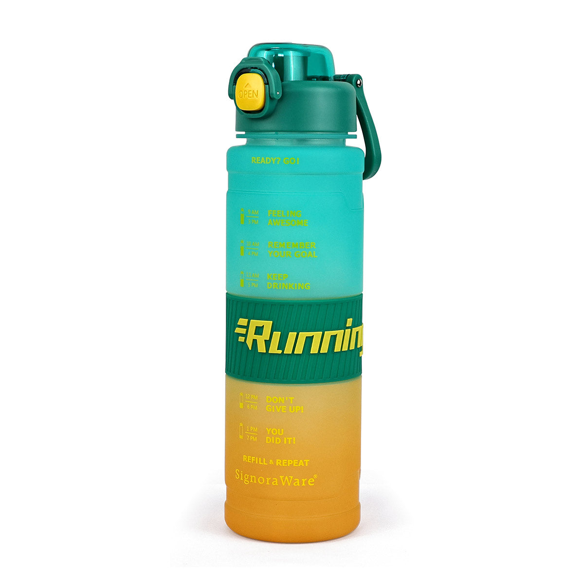 Clear Aqua Plastic Water Bottle 1100 ml