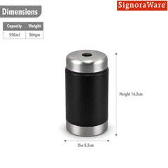 Food Jar Big Coloured Vacuum Insulated Stainless Steel Container 550ml