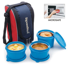 Executive Microsafe 3 Tier Steel Lunch Box