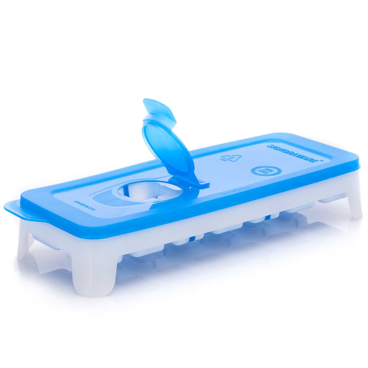 Ice Tray with Silicon | Ice Cube Trays , Easy-Release TPE & Flexible 14-Ice Cube Trays with Spill-Resistant Removable Lid, for Cocktail, Freezer, Stackable Ice Trays with Covers