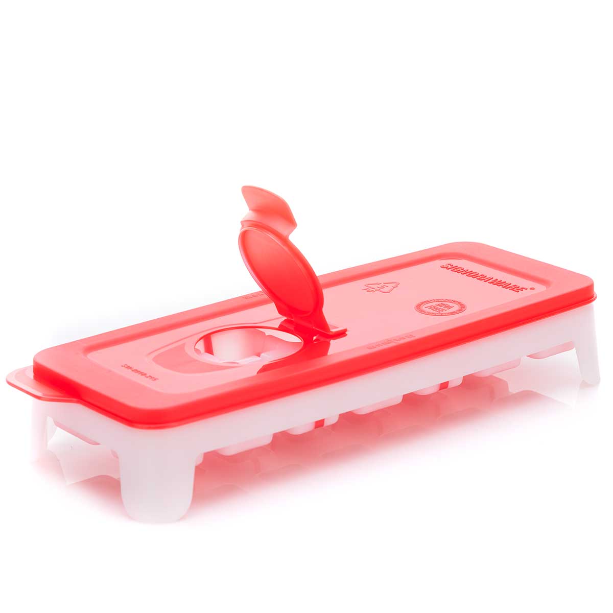Ice Tray with Silicon | Ice Cube Trays , Easy-Release TPE & Flexible 14-Ice Cube Trays with Spill-Resistant Removable Lid, for Cocktail, Freezer, Stackable Ice Trays with Covers