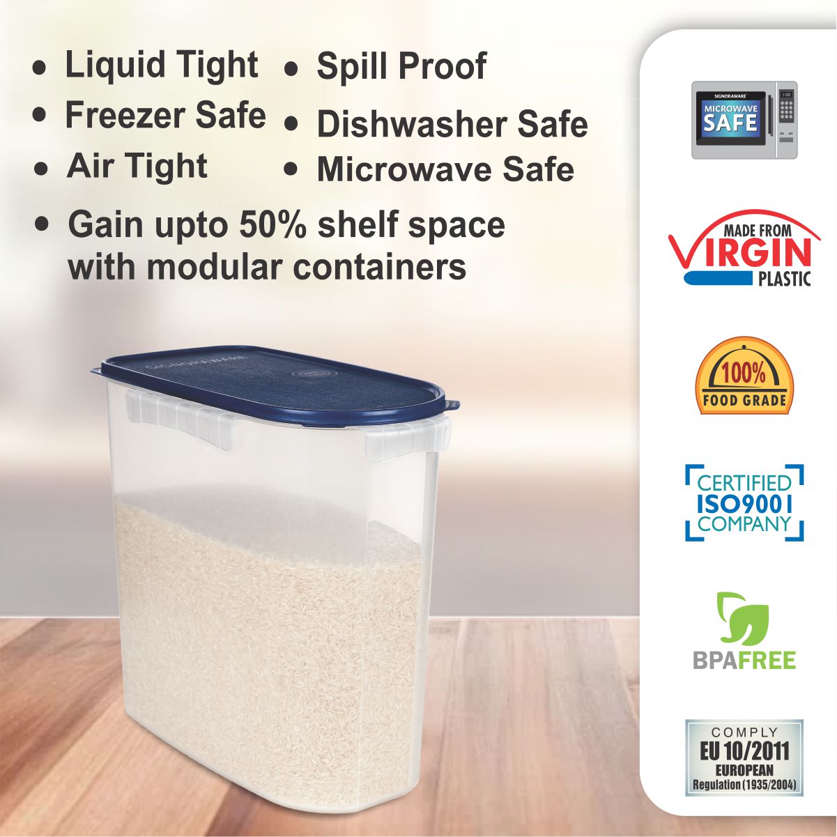 Kitchen Organiser 24 Litre | BPA Free Food Grade Virgin Plastic