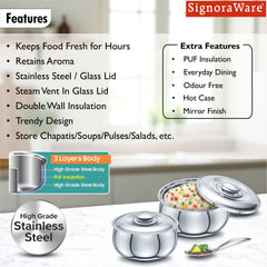 Hot Delight Casserole 1000ml + 1500ml (Set of 2)