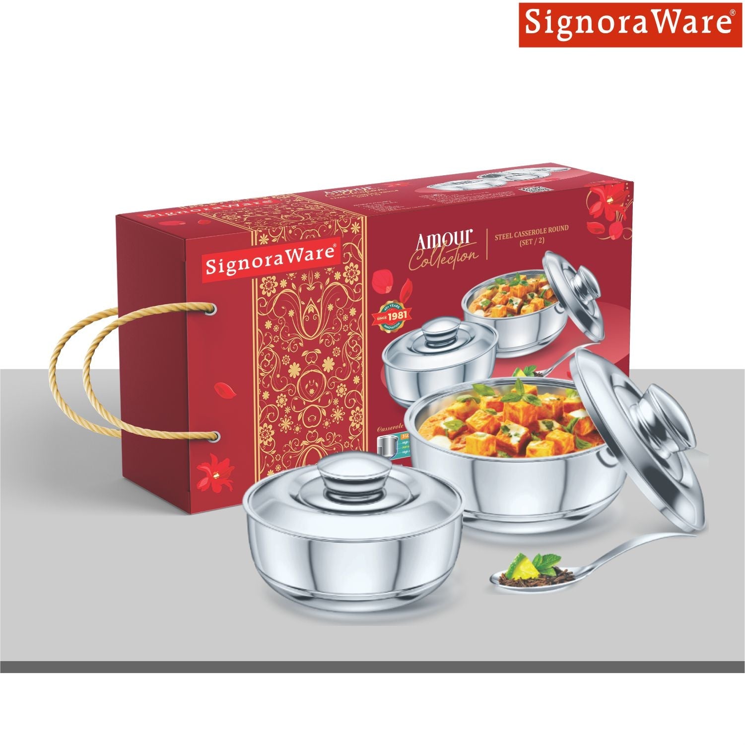 Fresh Casserole (1100ml+1600ml) Set of 2